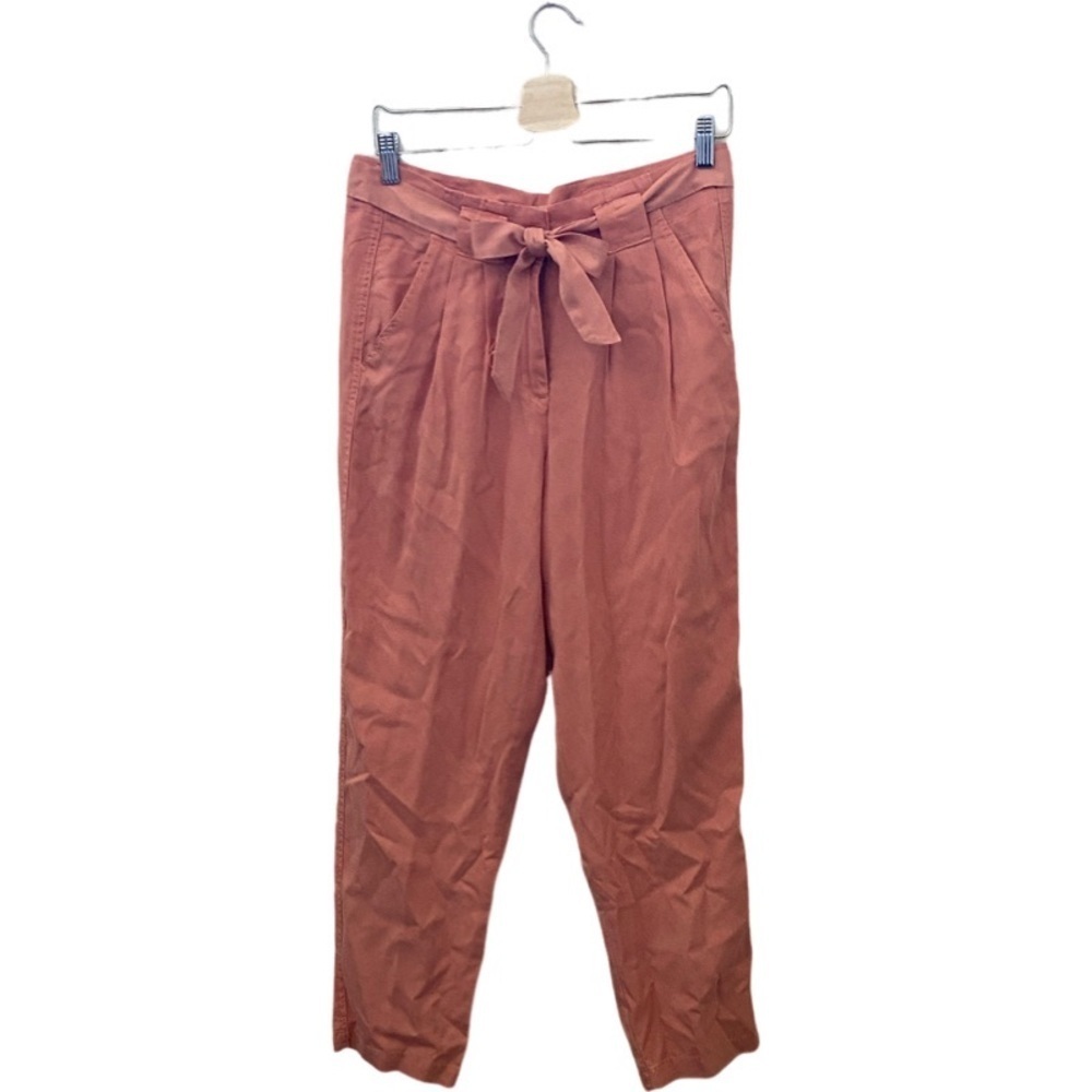 Max Jeans Soft Pant Women's Tie-Waist Pants in Light Burnt Orange. Size 6/28.